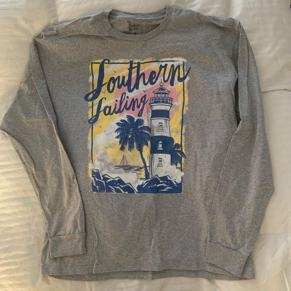 Croft & Barrow Gray Long Sleeve Shirt